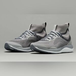 NWOB Lululemon Chargefeel Mid Womens Workout Shoe Silver Drop / White / Anchor